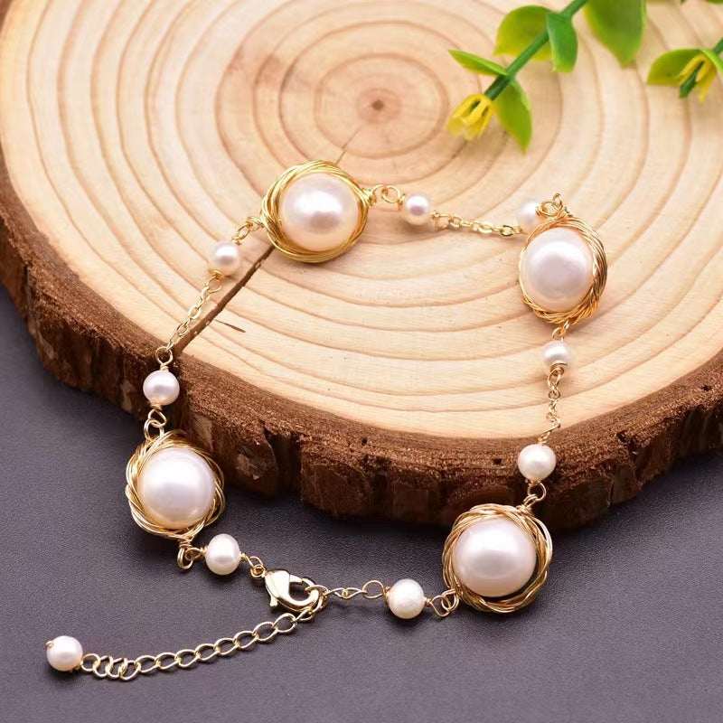 Genuine Freshwater Baroque Pearl Diana Bracelet