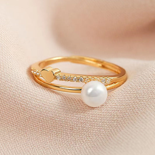 Genuine Freshwater Pearl Mon Amour Ring