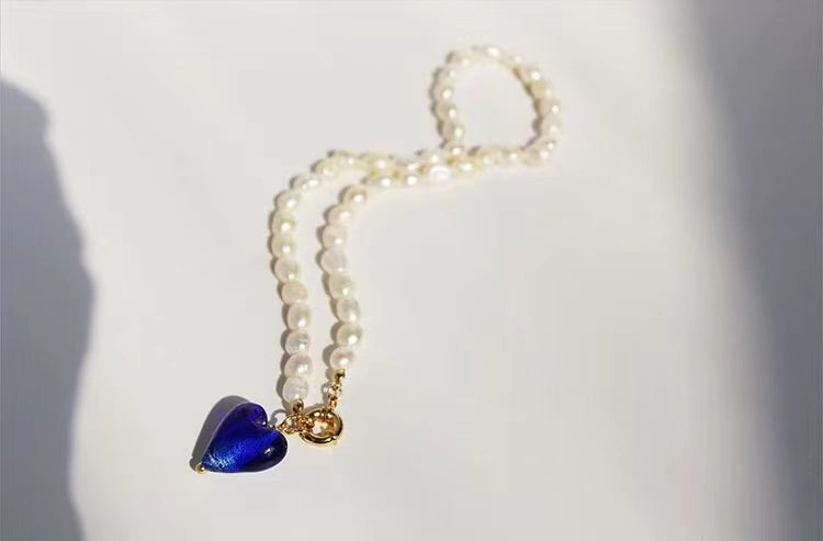 Genuine Freshwater Pearl Full Heart Necklace