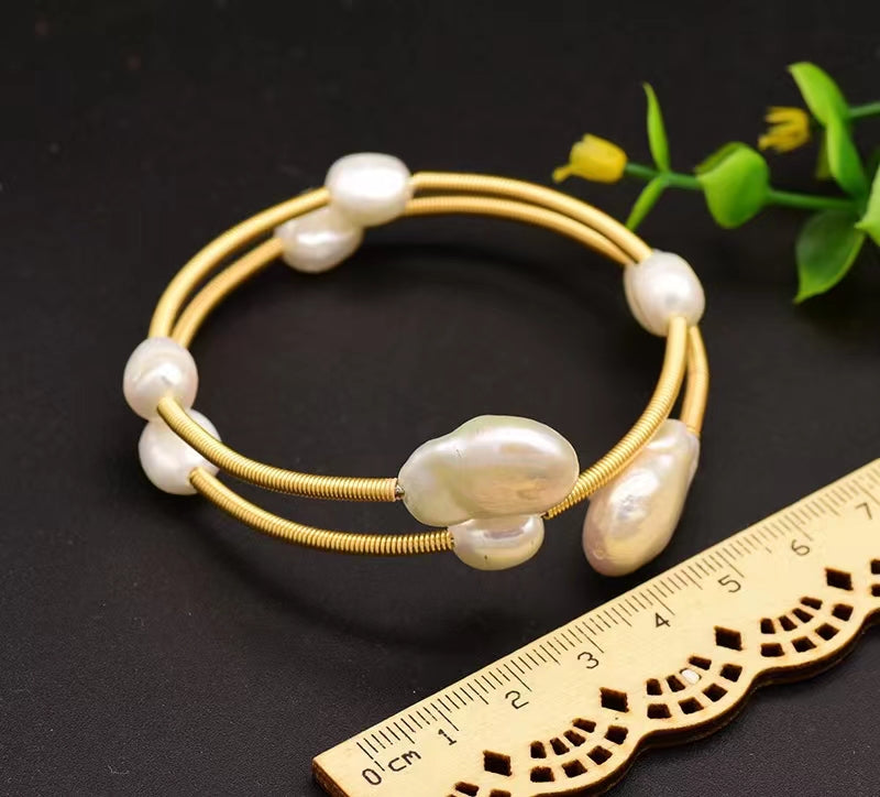 Genuine Freshwater Baroque Pearl Cherry Bracelet (Limited Edition)