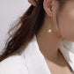 Genuine Freshwater Pearl Solid S925 Silver Streamline Earrings