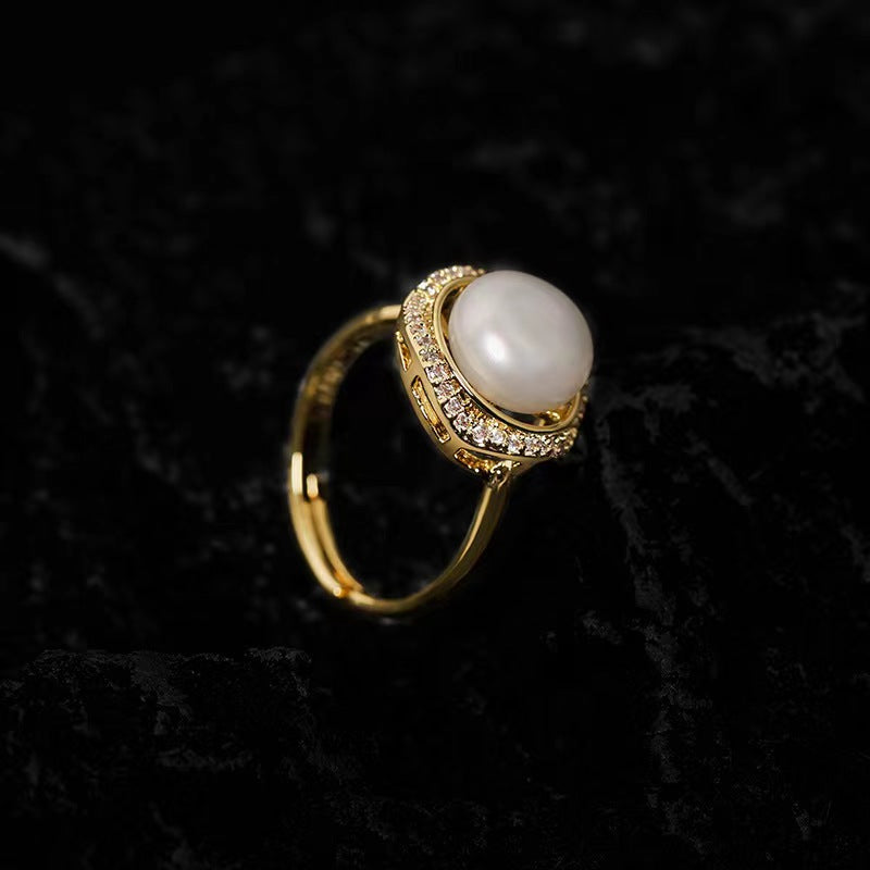 Genuine Freshwater Pearl Cloud Ring