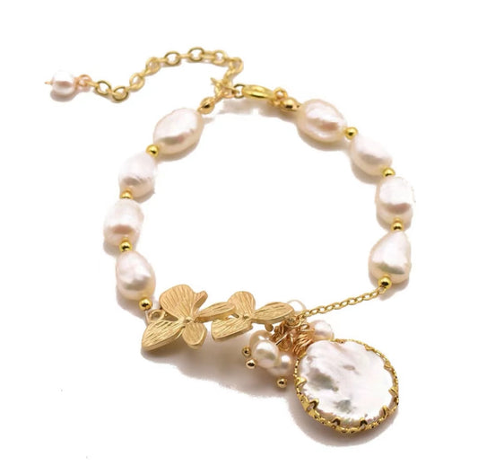 Genuine Freshwater Baroque Pearl Spes Bracelet (Limited Edition)