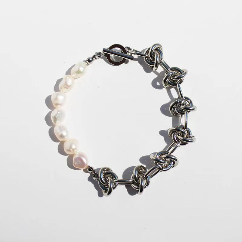 Genuine Freshwater Pearl Knot Bracelet