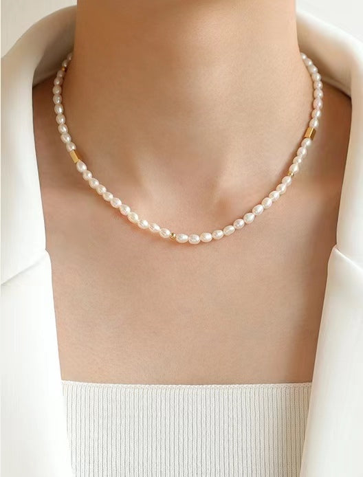 Genuine Freshwater Pearl Corda Necklace