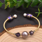 Genuine Freshwater Purple Baroque Pearl & Amethyst Bracelet (Limited Edition)