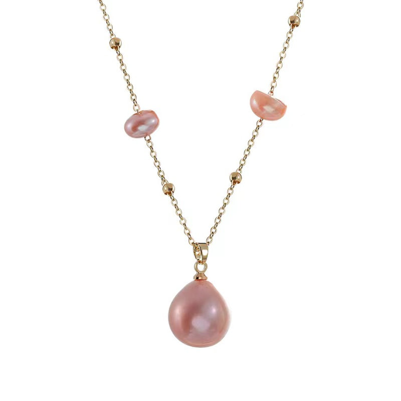 Genuine Freshwater Pearl Color Candy Necklace