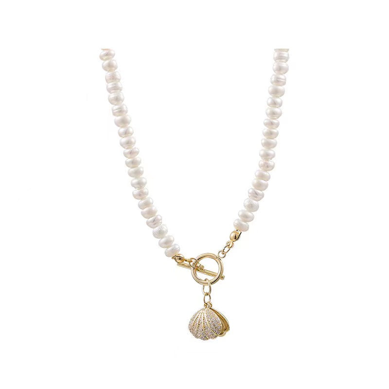 Genuine Freshwater Pearl Shell Necklace