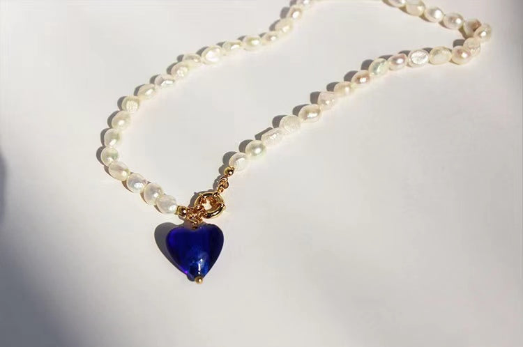 Genuine Freshwater Pearl Full Heart Necklace