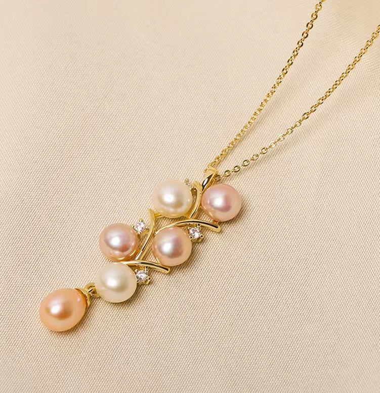 Genuine Freshwater Pearl Grape Necklace