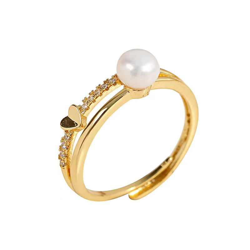 Genuine Freshwater Pearl Mon Amour Ring