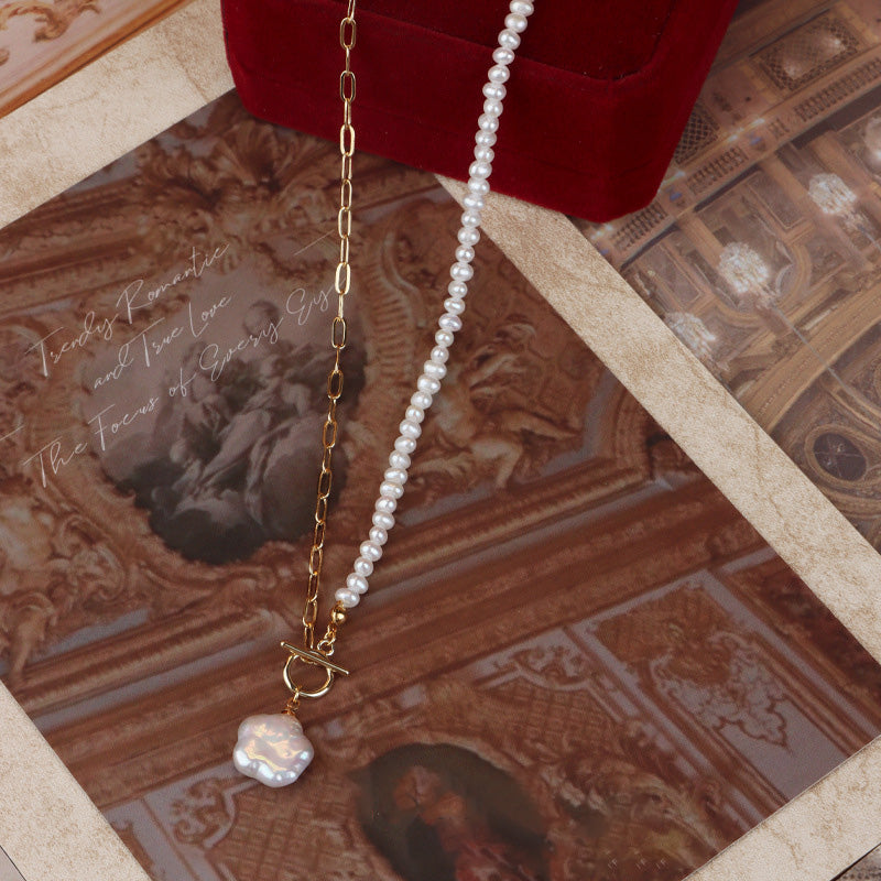 Genuine Freshwater Baroque Pearl Pedal Necklace