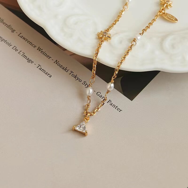 Genuine Freshwater Pearl Starry Night Necklace