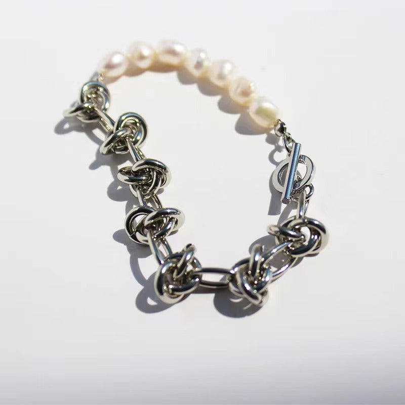 Genuine Freshwater Pearl Knot Bracelet