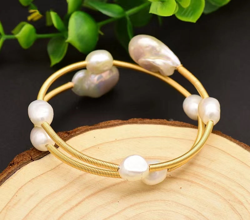 Genuine Freshwater Baroque Pearl Cherry Bracelet (Limited Edition)