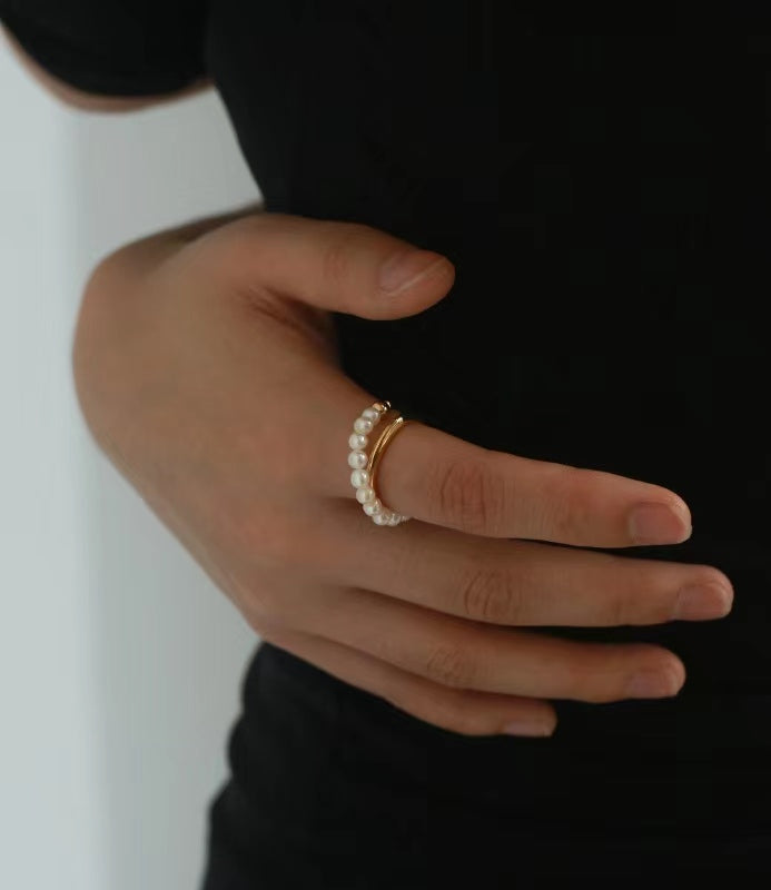 Genuine Freshwater Pearl Hug Me Ring