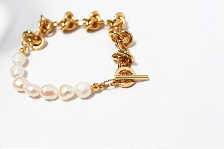 Genuine Freshwater Pearl Knot Bracelet