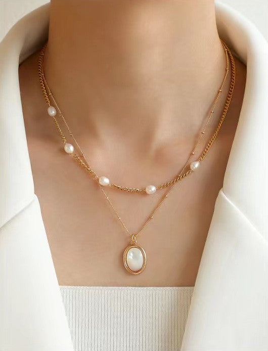 Genuine Freshwater Pearl Morning Dew Necklace