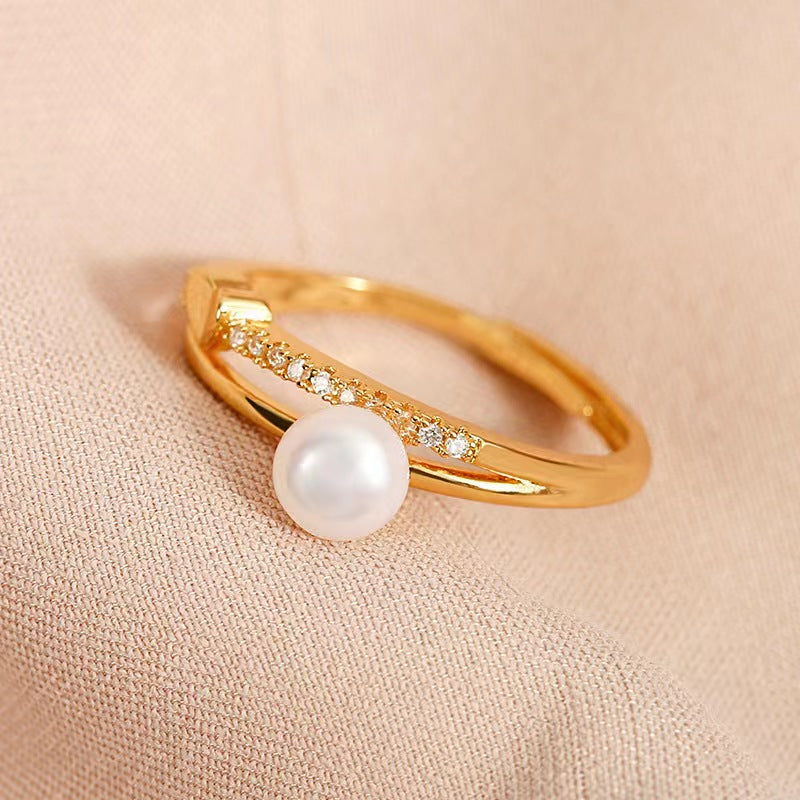 Genuine Freshwater Pearl Mon Amour Ring