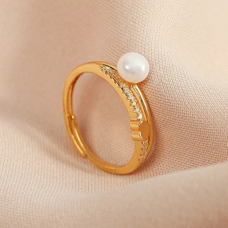 Genuine Freshwater Pearl Mon Amour Ring