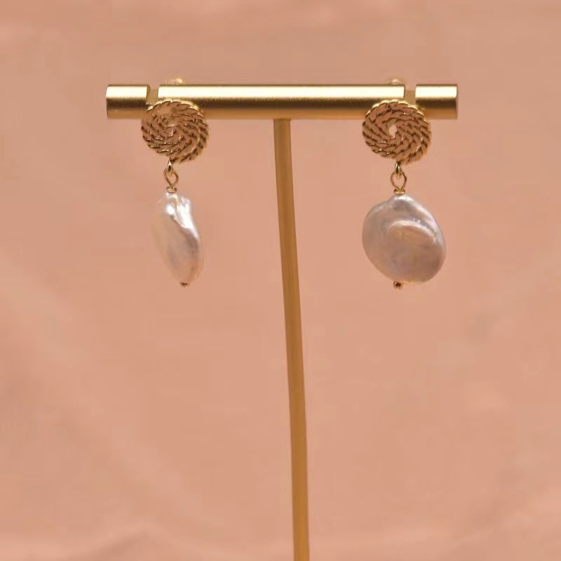 Genuine Freshwater Baroque Pearl Night Market Earrings (Limited Edition)