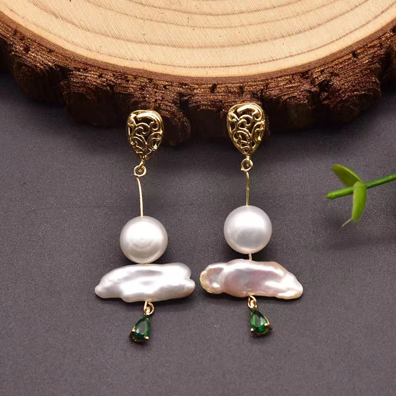 Genuine Freshwater Baroque Pearl Night Market Earrings (Limited Edition)