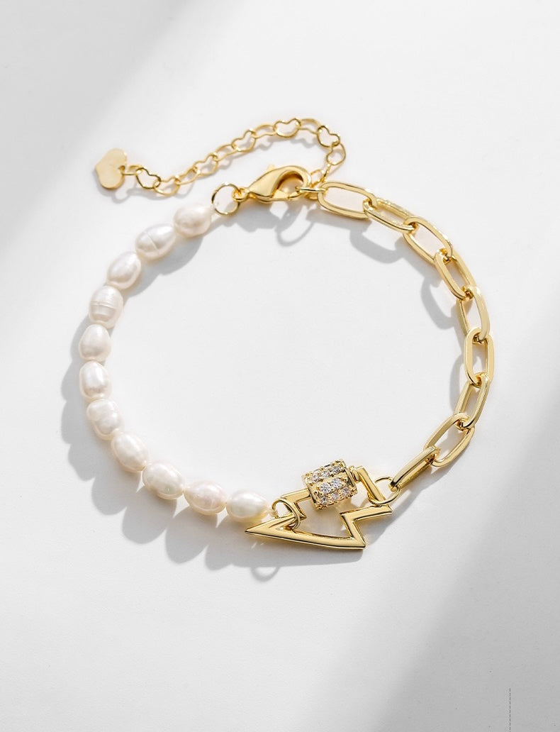 Genuine Freshwater Pearl Lightening Bracelet