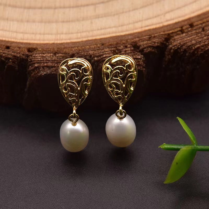 Genuine Freshwater Baroque Pearl Night Market Earrings (Limited Edition)