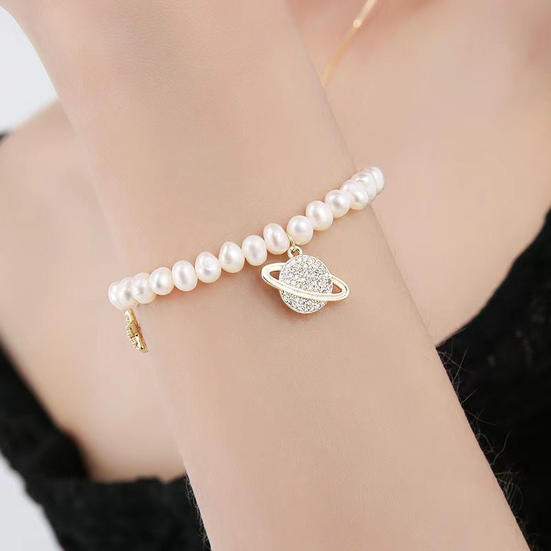 Genuine Freshwater Pearl Mars Bracelet