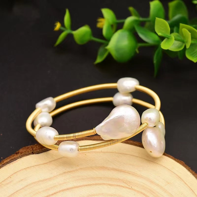 Genuine Freshwater Baroque Pearl Cherry Bracelet (Limited Edition)