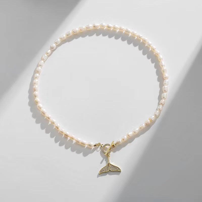 Genuine Freshwater Pearl Mermaid Necklace