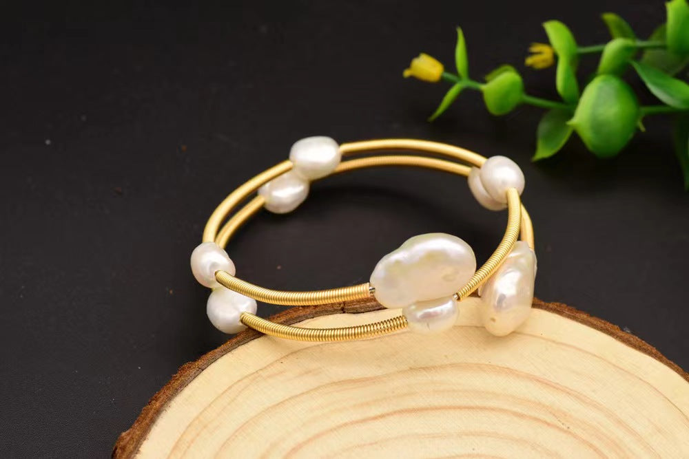 Genuine Freshwater Baroque Pearl Cherry Bracelet (Limited Edition)