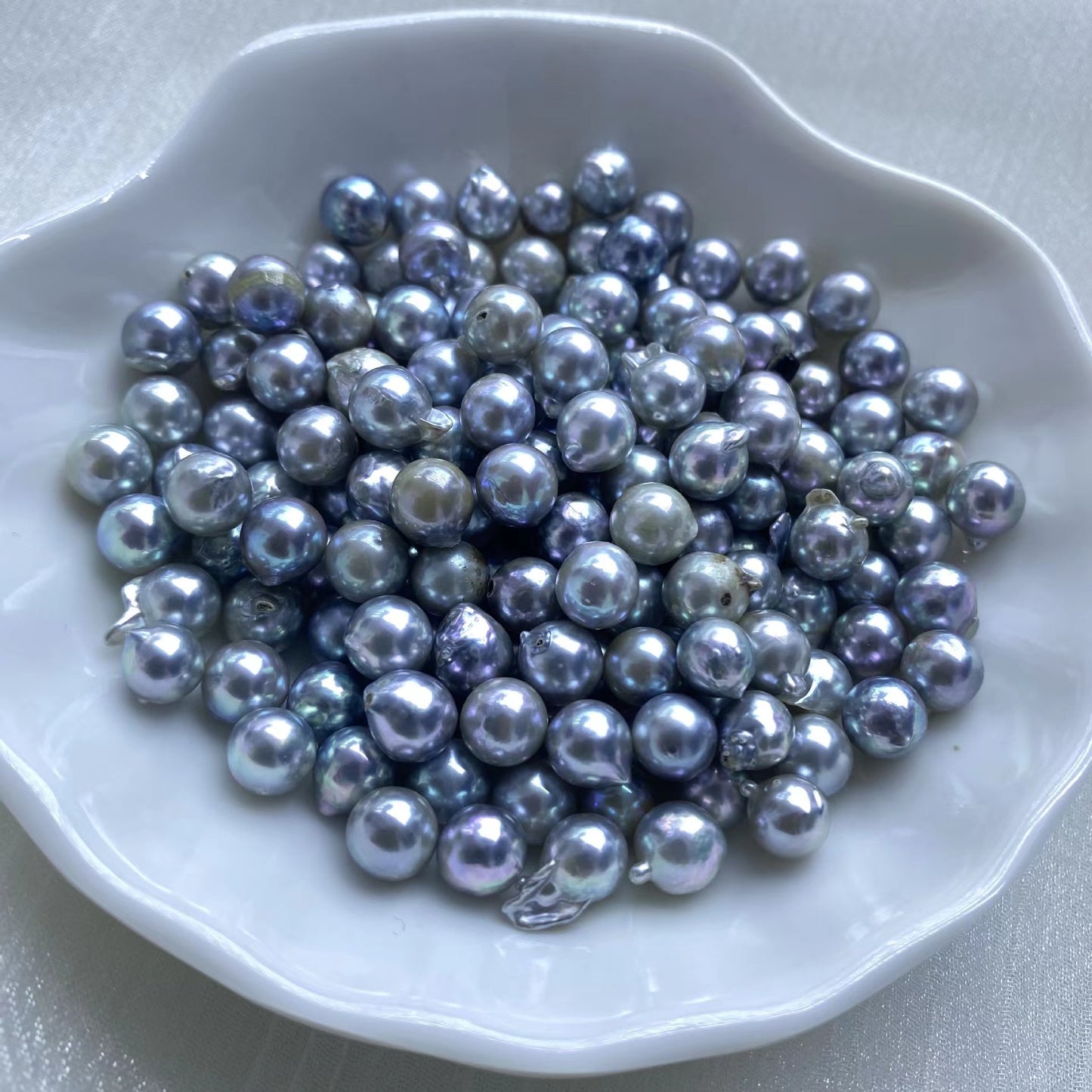 6-7mm Blue Rose Freshwater Akoya Baroque Pearl