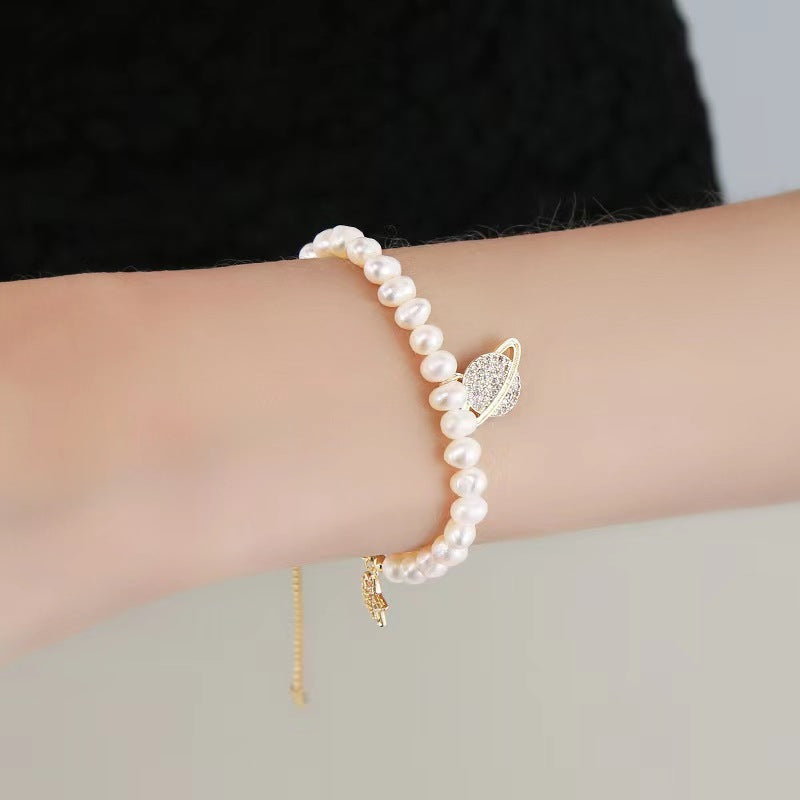 Genuine Freshwater Pearl Mars Bracelet