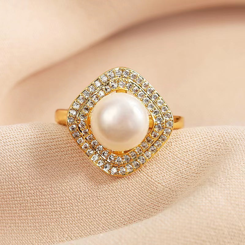 Genuine Freshwater Pearl Ava Ring