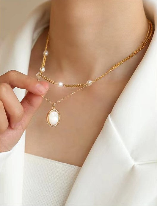 Genuine Freshwater Pearl Morning Dew Necklace