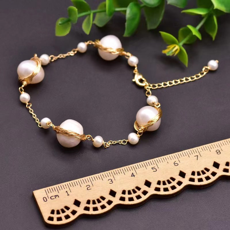 Genuine Freshwater Baroque Pearl Diana Bracelet