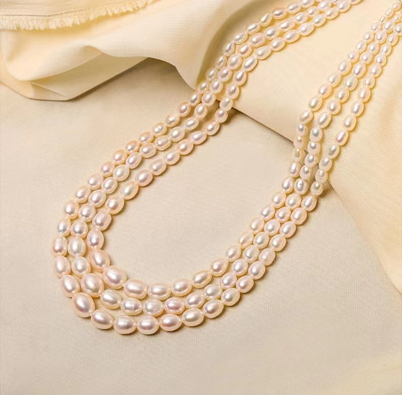 Genuine Freshwater Baroque Pearl Trinity Necklace