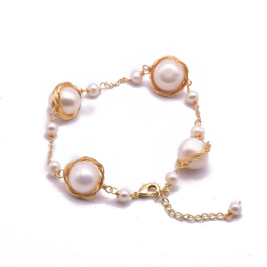 Genuine Freshwater Baroque Pearl Diana Bracelet