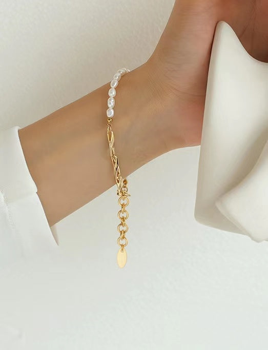 Genuine Freshwater Pearl Promise Bracelet