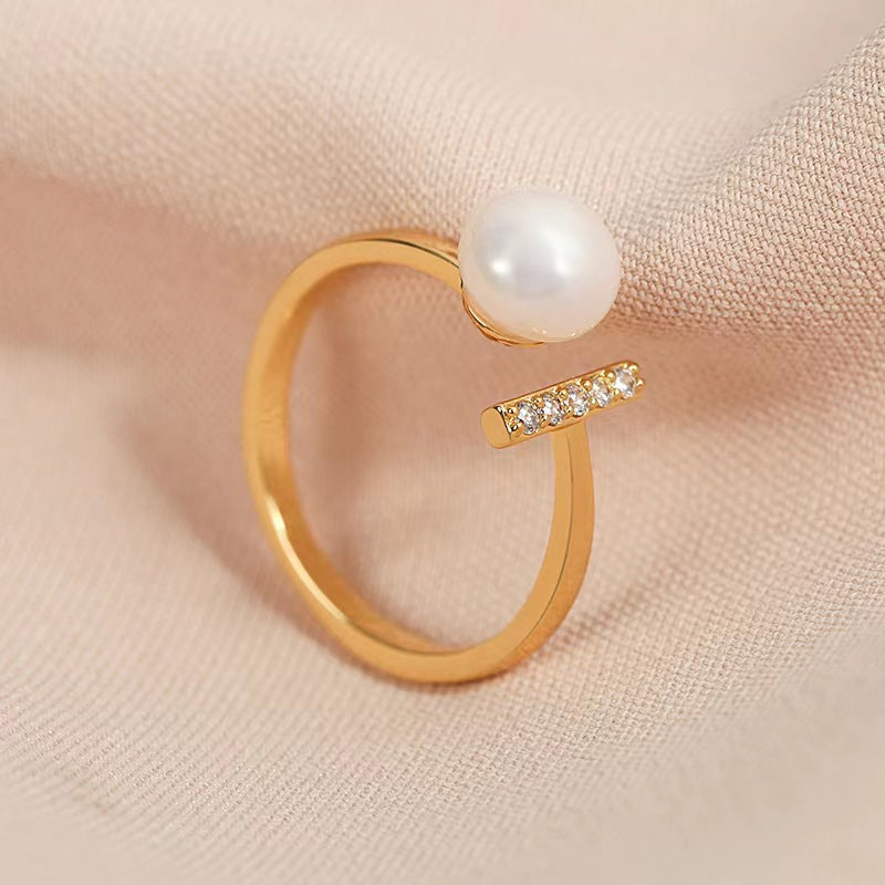 Genuine Freshwater Pearl Ellie Ring