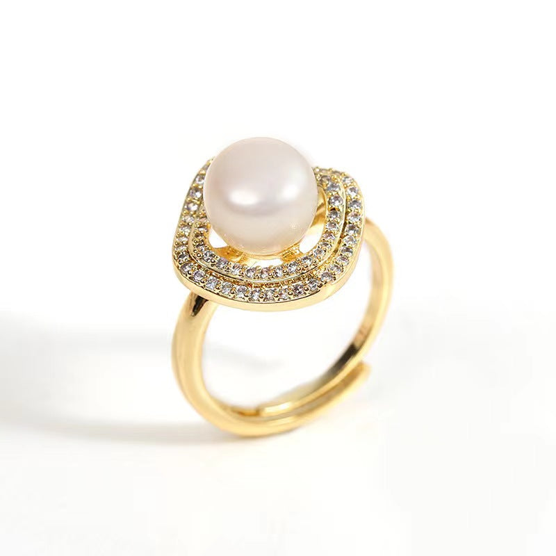 Genuine Freshwater Pearl Ava Ring