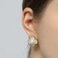 Genuine Freshwater Pearl Clover Earrings