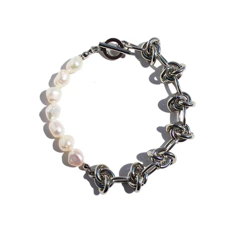 Genuine Freshwater Pearl Knot Bracelet