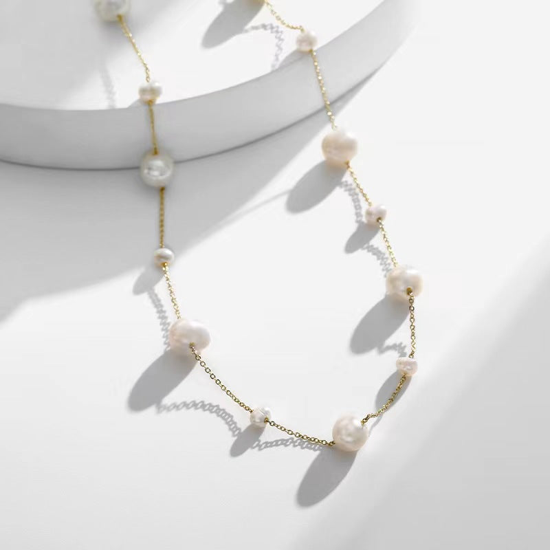 Genuine Freshwater Pearl Gypsophila Necklace