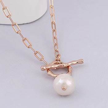 Genuine Baroque Pearl Solid S925 Silver Dream Come True Necklace